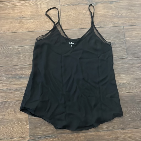 Lulu’s Sweet Fling Black Mesh Top Medium NWOT - Picture 7 of 7